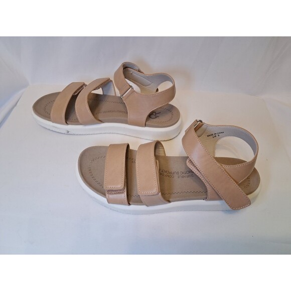 Ortorex Orthotic Sandals Comfort Orthopedic Absorbent Slip Resistant Tan Size 9 - Picture 3 of 9